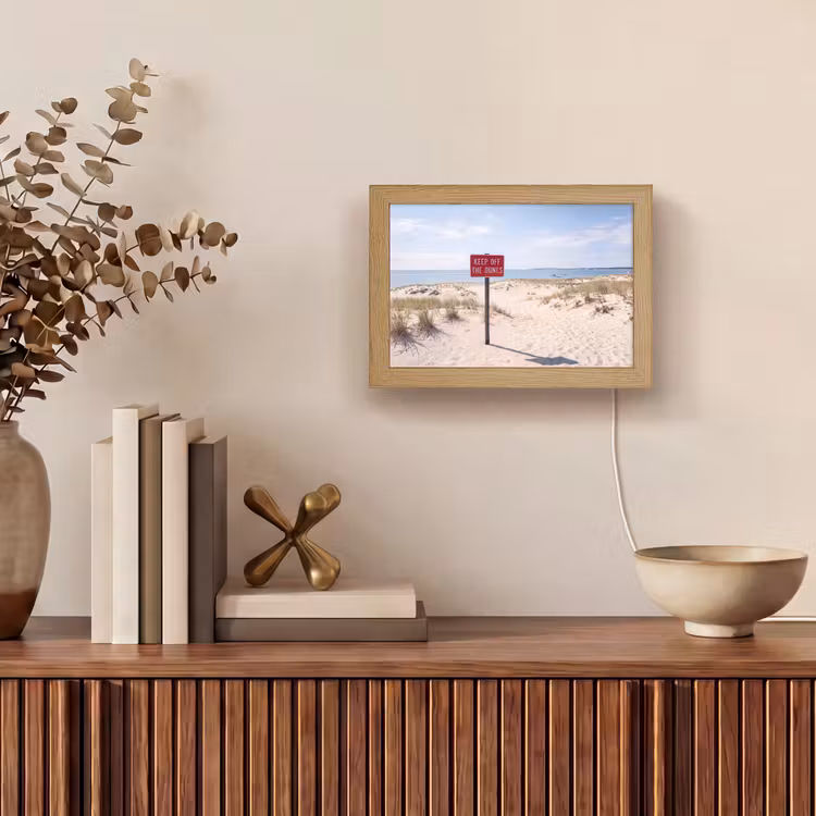 Lightbox - Wandlamp - Duin - Bord - Kust - Landschap - Rood — 4