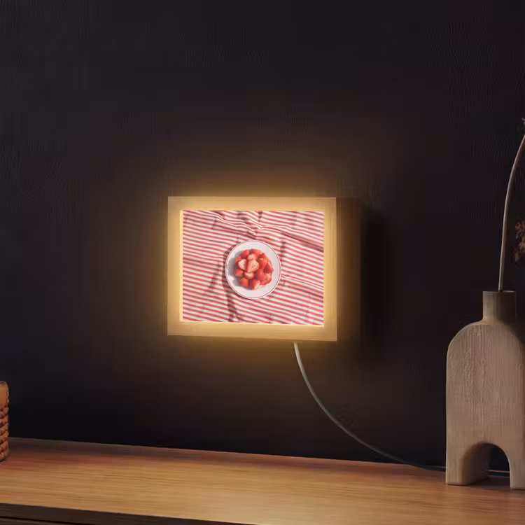 Lightbox - Wandlamp - Eten - Aardbeien - Fruit - Zomer - Rood — 2