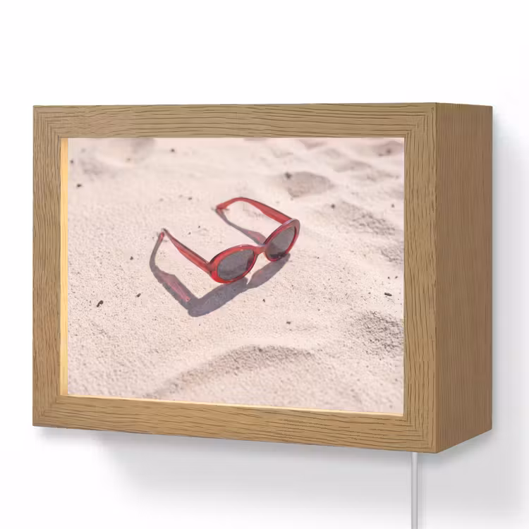 Lightbox - Wandlamp - Zonnebril - Strand - Vakantie - Rood — 1
