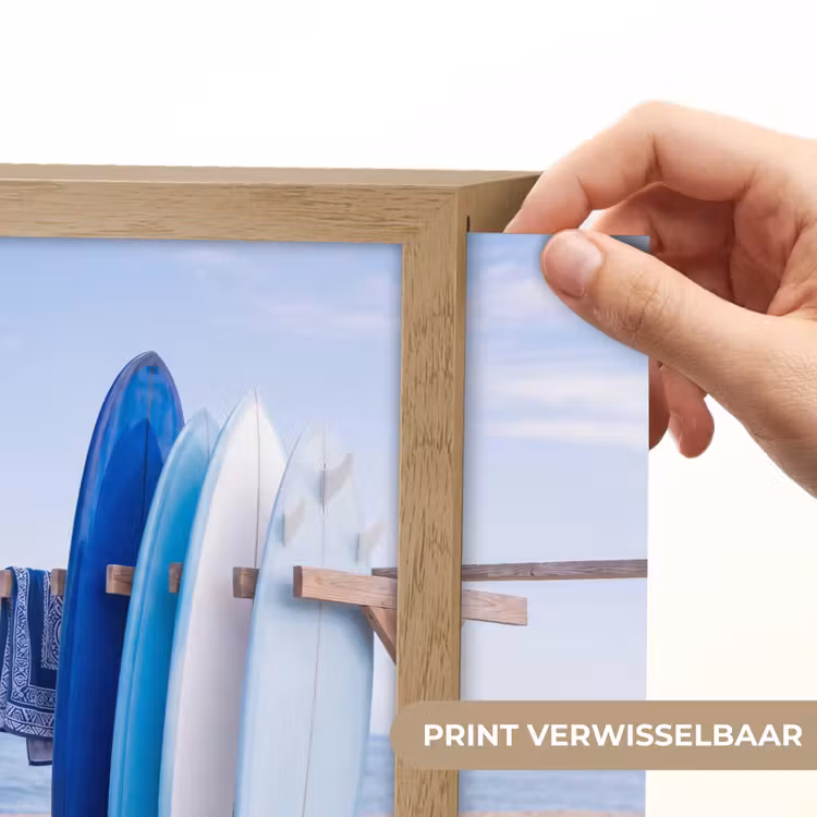 Lightbox - Wandlamp - Surfplank - Strand - Zomer - Blauw - Water — 6