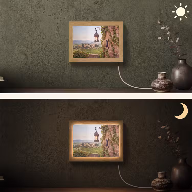 Lightbox - Wandlamp - Lantaarn - Wijngaard - Landschap - Italiaans — 3