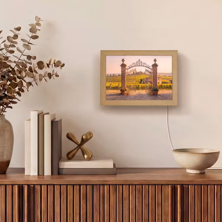 Lightbox - Wandlamp - Poort - Landschap - Platteland - Zonlicht - Warm — 4