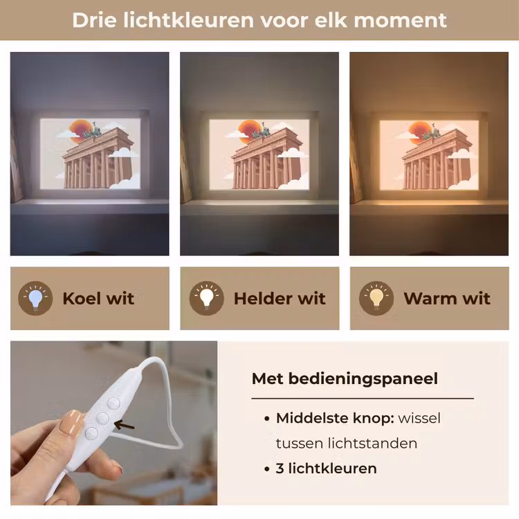 Lightbox - Wandlamp - Architectuur - Brandenburg - Berlijn - Zonsondergang - Historisch — 7