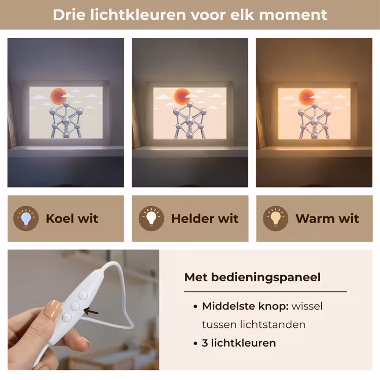 Lightbox - Wandlamp - Architectuur - Geometrie - Stad - Modern - Grijs — 7