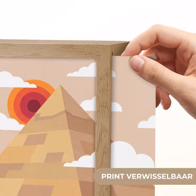 Lightbox - Wandlamp - Piramide - Zon - Woestijn - Modern - Oranje — 6
