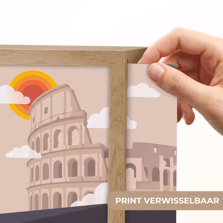 Lightbox - Wandlamp - Colosseum - Zonsopgang - Rome - Architectuur - Beige — 6