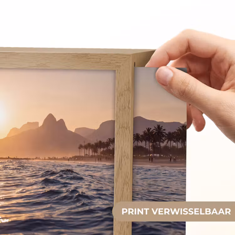Lightbox - Wandlamp - Zee - Golven - Zonsondergang - Kust - Goud — 6