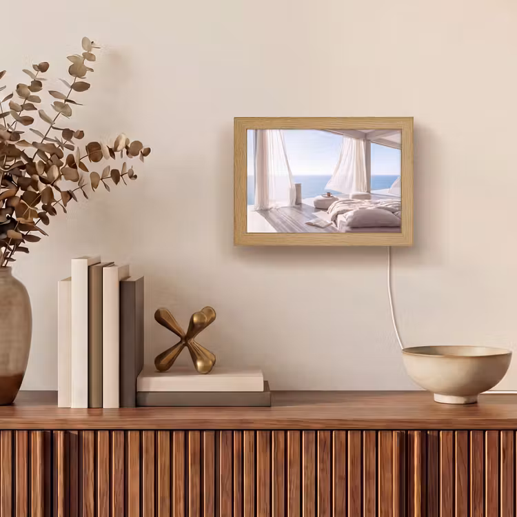 Lightbox - Wandlamp - Interieur - Zeezicht - Modern - Rust - Beige — 4