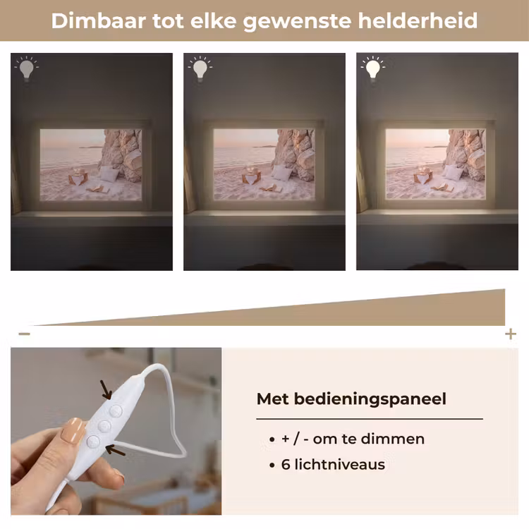 Lightbox - Wandlamp - Strand - Picknick - Zonsondergang - Zomer - Natuur — 8