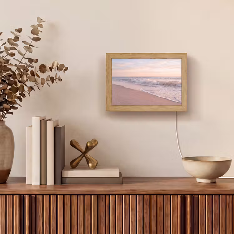 Lightbox - Wandlamp - Strand - Zee - Golven - Natuur - Zonsondergang — 4