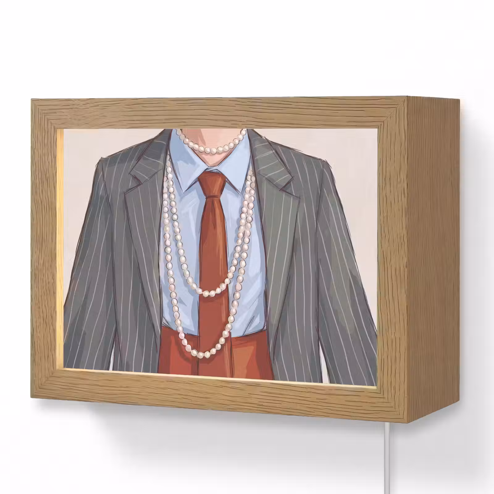 Lightbox - Wandlamp - Kleding - Strik - Parels - Klassiek - Mode — 1