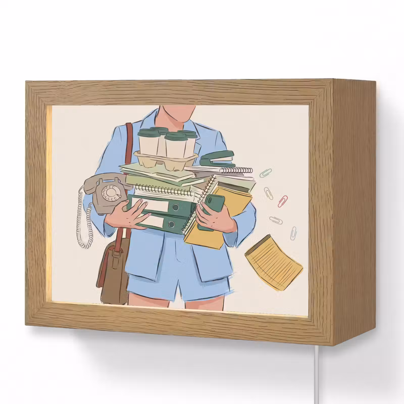 Lightbox - Wandlamp - Mens - Kantoorartikelen - Werk - Modern — 1