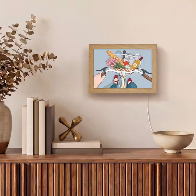 Lightbox - Wandlamp - Fiets - Picknick - Zomer - Illustratie — 4