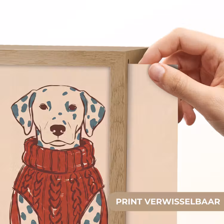 Lightbox - Wandlamp - Hond - Trui - Winter - Dieren - Rood — 6