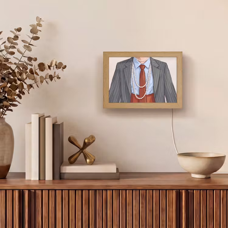 Lightbox - Wandlamp - Kleding - Strik - Parels - Klassiek - Mode — 4
