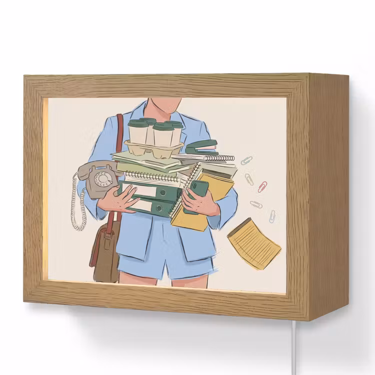 Lightbox - Wandlamp - Mens - Kantoorartikelen - Werk - Modern — 1