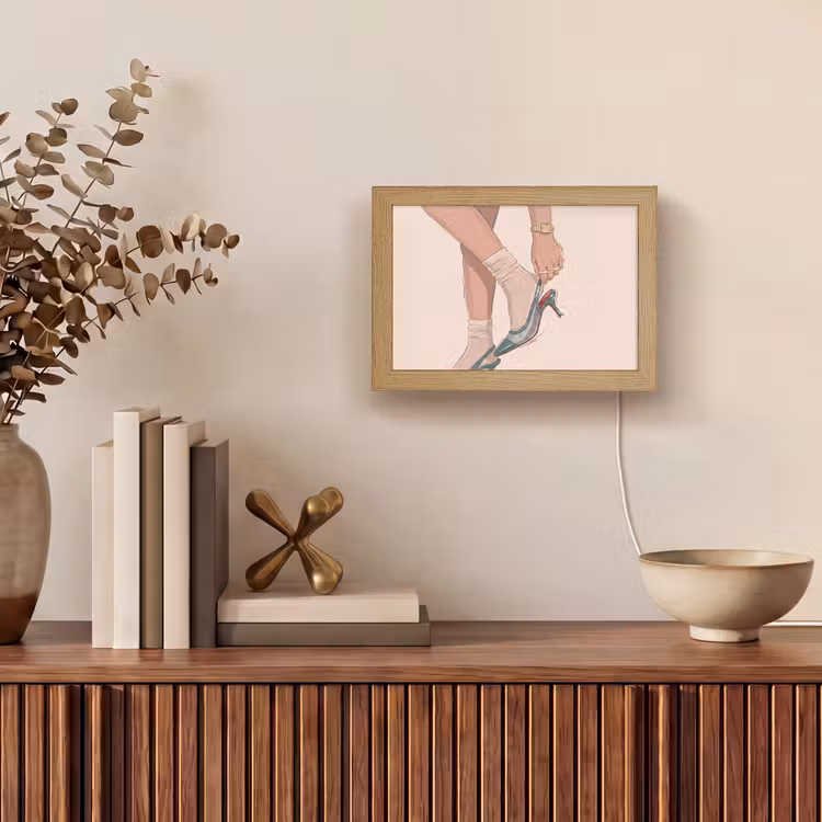 Lightbox - Wandlamp - Vrouw - Schoen - Mode - Lifestyle - Groen — 4