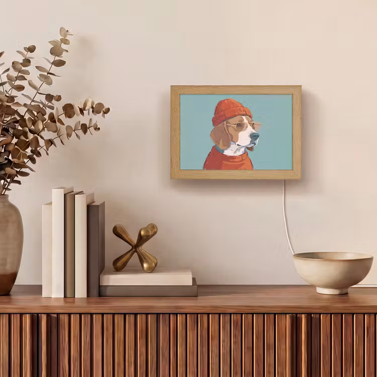 Lightbox - Wandlamp - Hond - Beanie - Zonnebril - Dieren - Modern — 4