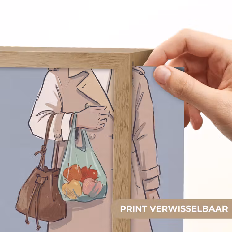 Lightbox - Wandlamp - Mensen - Boodschappen - Stadsleven - Modern - Kleurrijk — 6