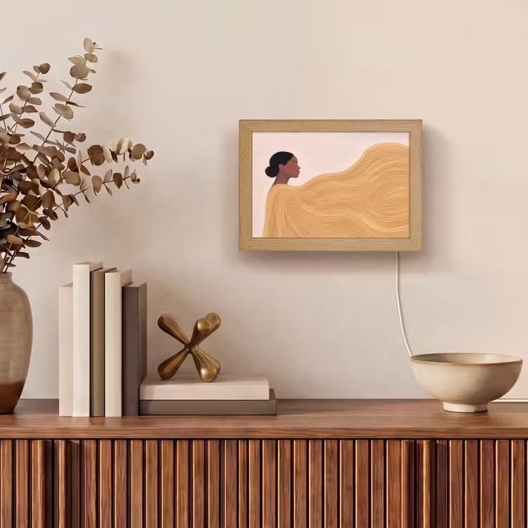 Lightbox - Wandlamp - Vrouw - Profiel - Modern - Abstract - Kunst — 4