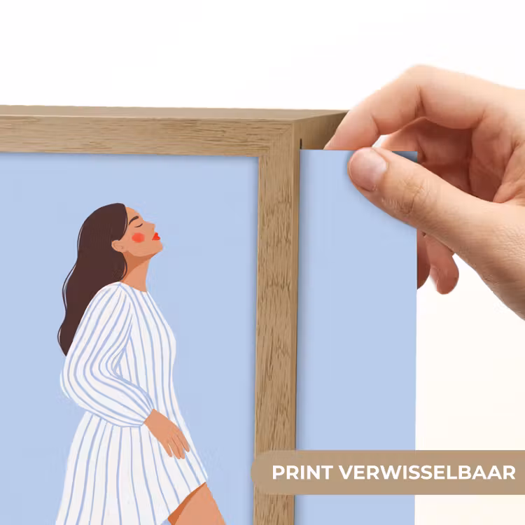 Lightbox - Wandlamp - Vrouw - Profiel - Rust - Modern - Illustratie — 6