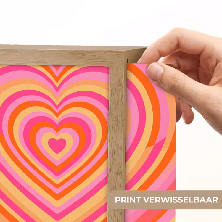 Lightbox - Wandlamp - Hart - Concentrisch - Abstract - Liefde - Kleurrijk — 6