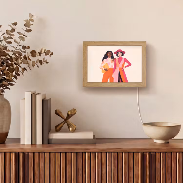 Lightbox - Wandlamp - Vrouw - Twee - Mode - Abstract - Kleurrijk — 4
