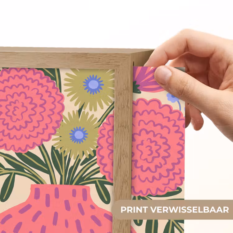 Lightbox - Wandlamp - Bloemen - Boeket - Natuur - Abstract - Roze — 6