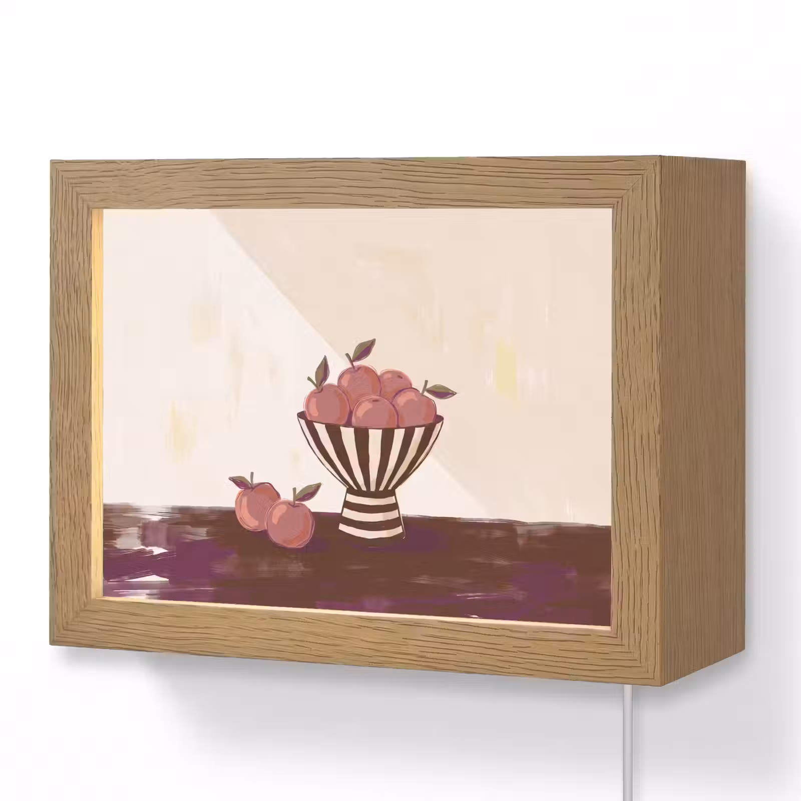 Lightbox - Wandlamp - Eten - Schaal - Stilleven - Modern - Rood — 1