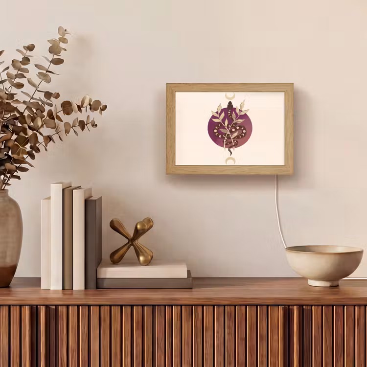 Lightbox - Wandlamp - Dieren - Slang - Maan - Mystiek - Abstract — 4