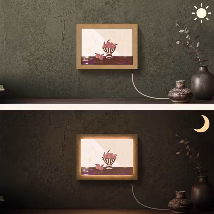 Lightbox - Wandlamp - Eten - Schaal - Stilleven - Modern - Rood — 3