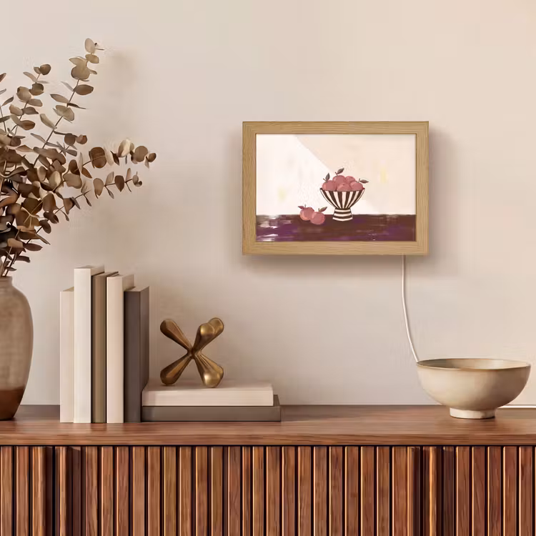 Lightbox - Wandlamp - Eten - Schaal - Stilleven - Modern - Rood — 4
