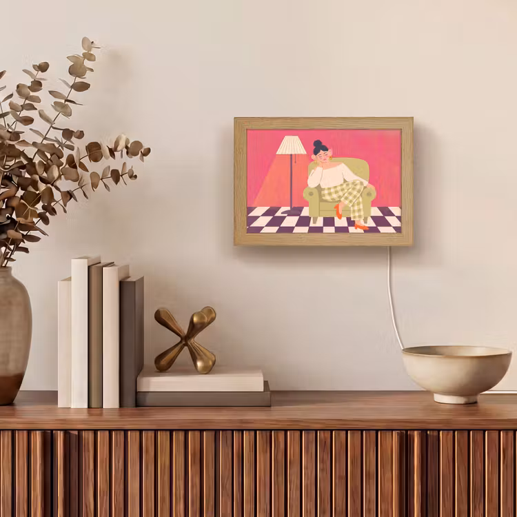 Lightbox - Wandlamp - Vrouw - Rust - Interieur - Modern - Kunst — 4