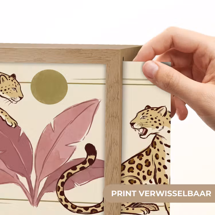 Lightbox - Wandlamp - Dieren - Kat - Jungle - Illustratie - Beige — 6