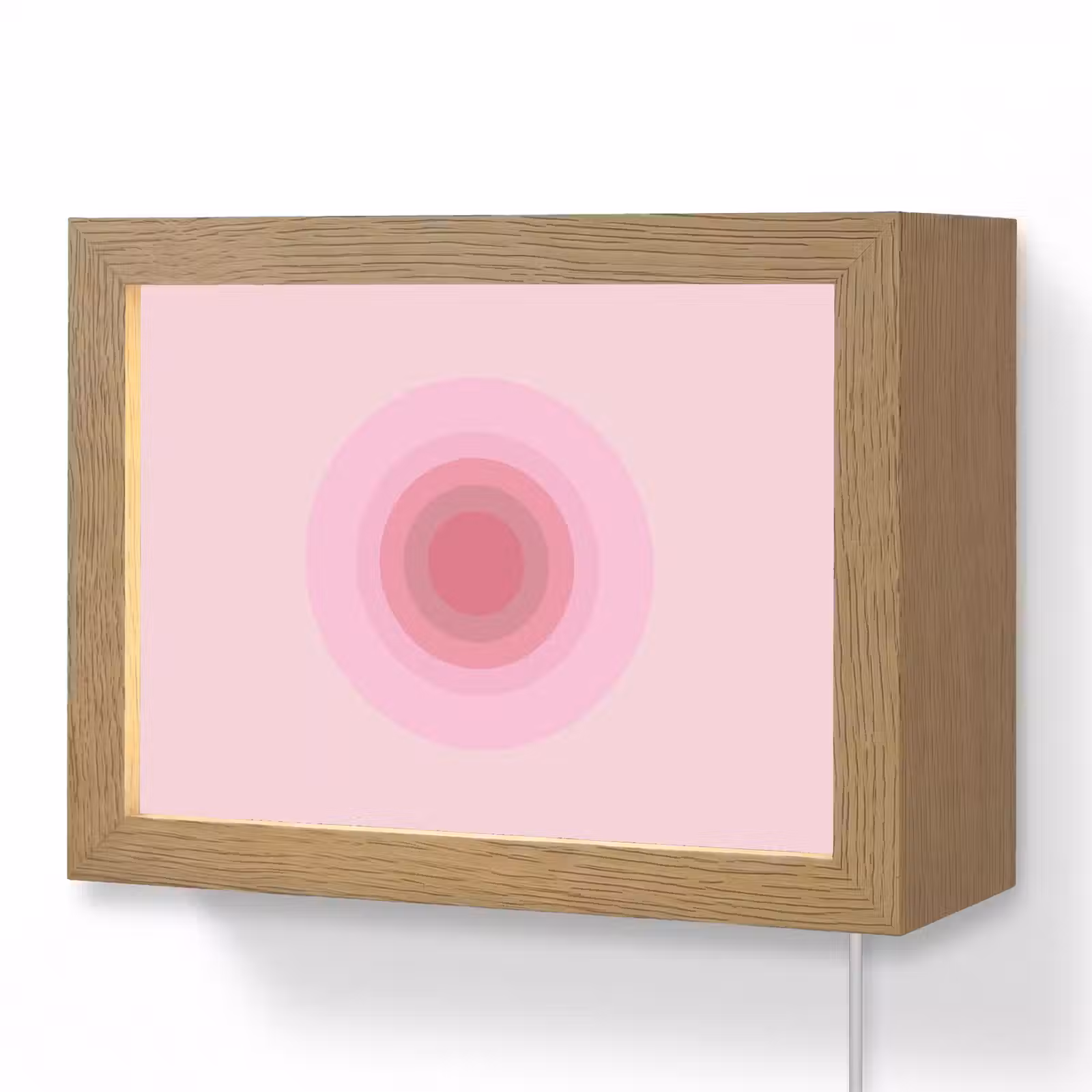 Lightbox - Wandlamp - Patroon - Cirkels - Abstract - Roze - Modern — 1