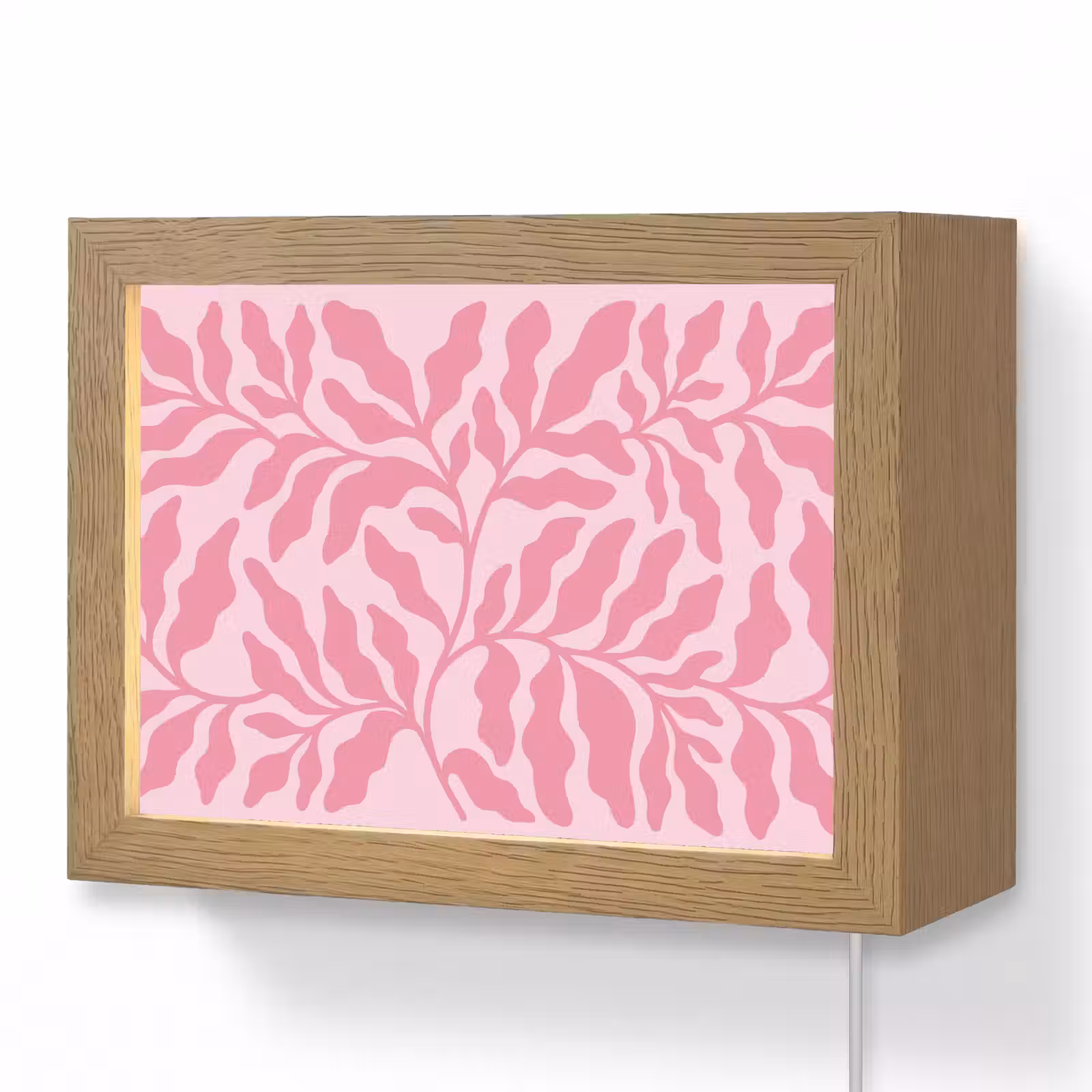 Lightbox - Wandlamp - Planten - Organisch - Abstract - Modern - Roze — 1