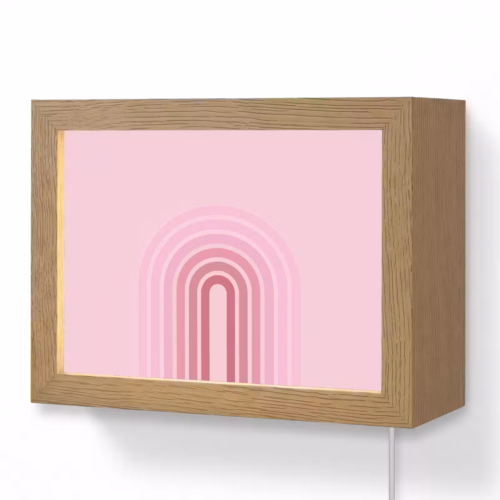 Lightbox - Wandlamp - Regenboog - Roze - Abstract - Modern - Minimalistisch — 1