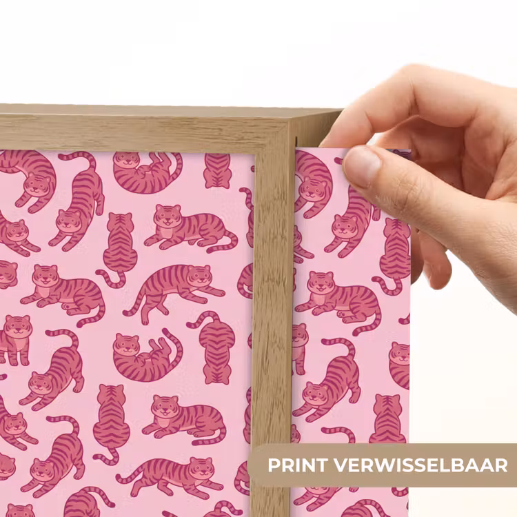 Lightbox - Wandlamp - Dieren - Patroon - Roze - Speels - Cartoon — 6