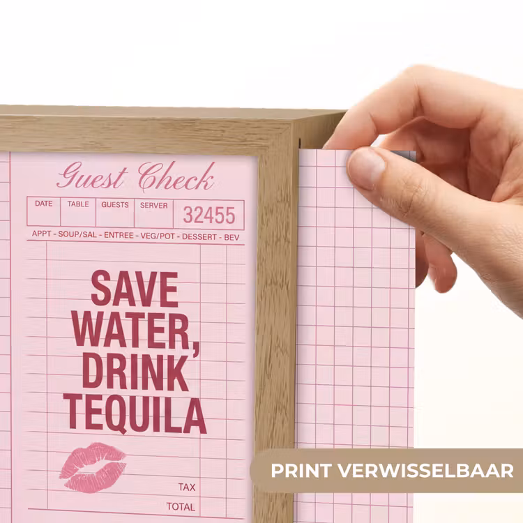 Lightbox - Wandlamp - Humor - Drank - Tekst - Roze — 6