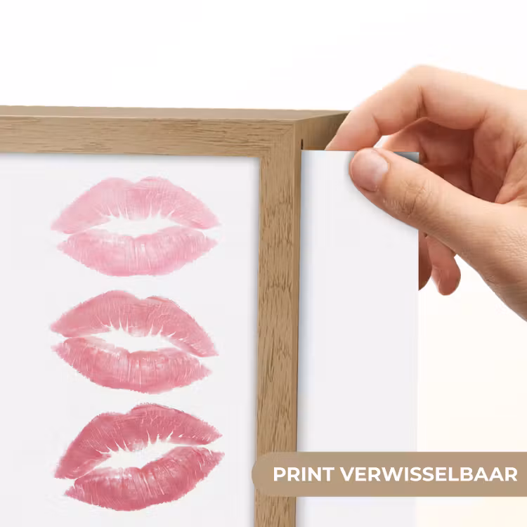 Lightbox - Wandlamp - Lippen - Kusafdruk - Roze - Modern - Abstract — 6