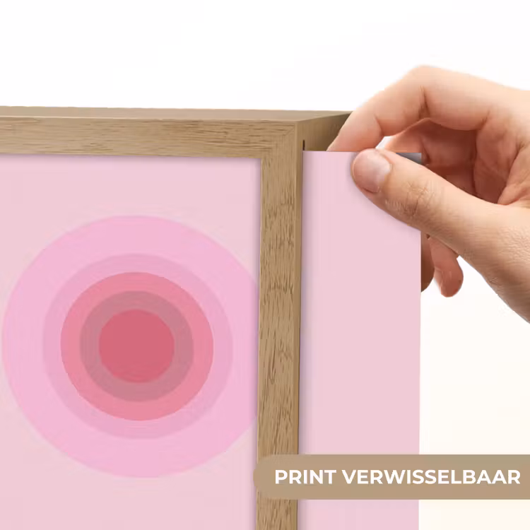 Lightbox - Wandlamp - Patroon - Cirkels - Abstract - Roze - Modern — 6