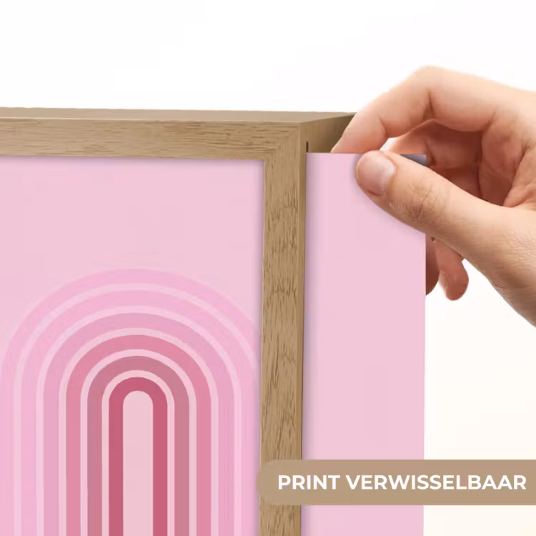 Lightbox - Wandlamp - Regenboog - Roze - Abstract - Modern - Minimalistisch — 6