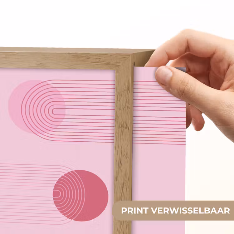 Lightbox - Wandlamp - Vormen - Lijnen - Minimalistisch - Roze — 6