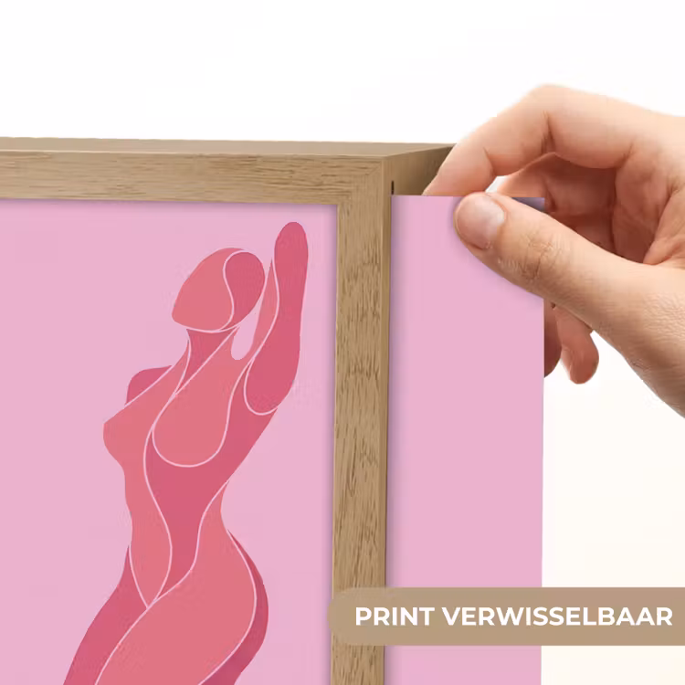 Lightbox - Wandlamp - Vrouw - Lichaam - Abstract - Roze — 6