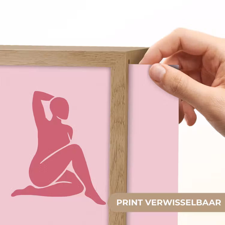 Lightbox - Wandlamp - Vrouw - Silhouet - Abstract - Modern - Roze — 6