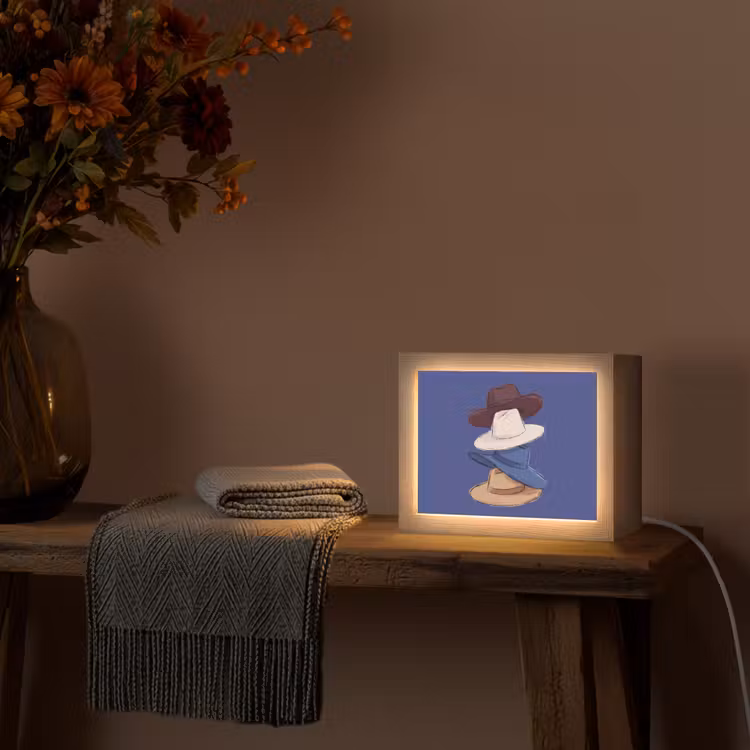 Lightbox - Wandlamp - Hoeden - Gestapeld - Mode - Kleurrijk - Illustratie — 5