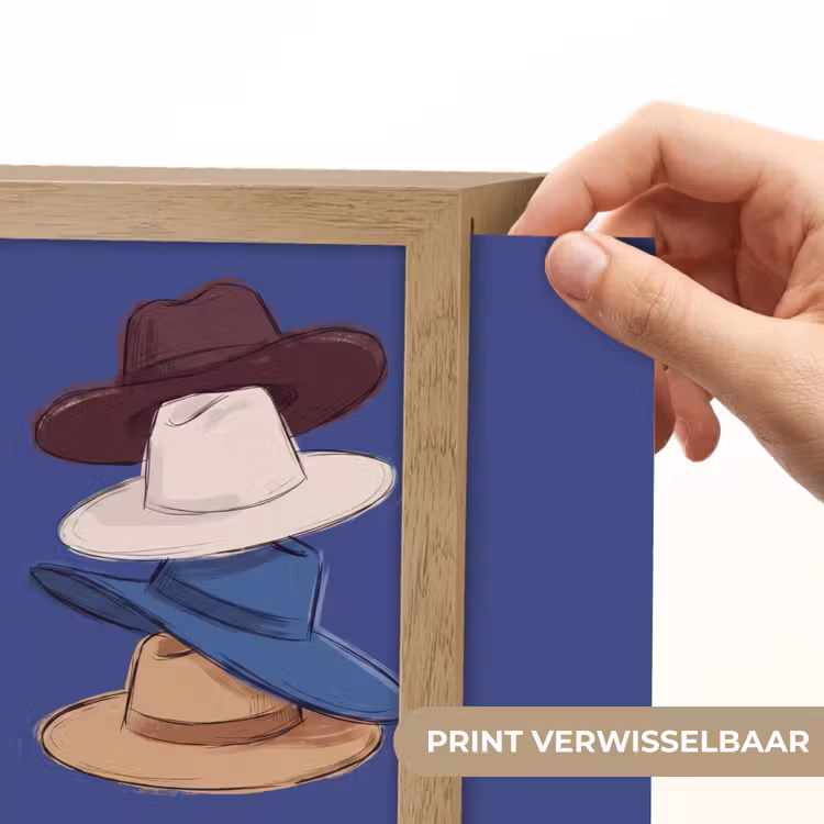 Lightbox - Wandlamp - Hoeden - Gestapeld - Mode - Kleurrijk - Illustratie — 6