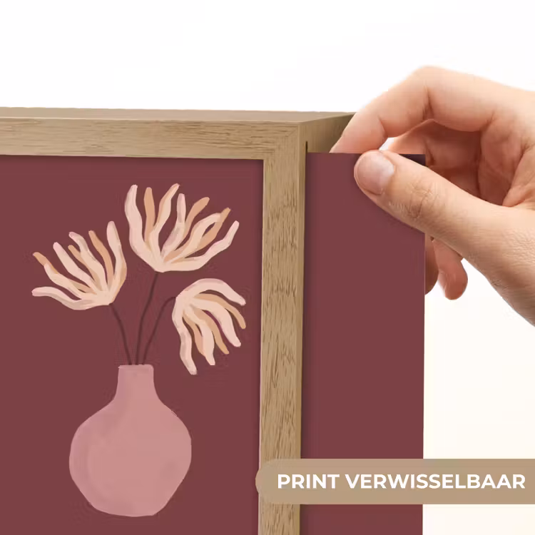 Lightbox - Wandlamp - Bloemen - Vaas - Abstract - Modern - Aardetinten — 6
