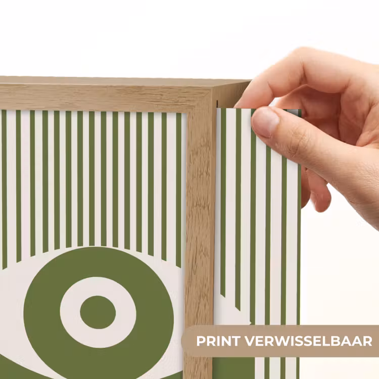 Lightbox - Wandlamp - Abstract - Oog - Strepen - Modern - Groen — 6