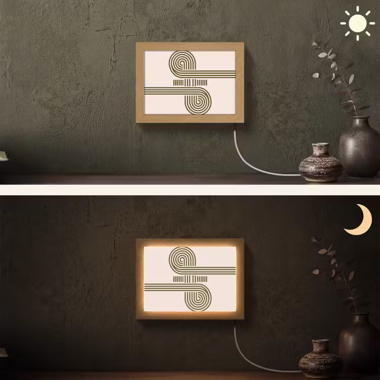 Lightbox - Wandlamp - Abstract - Vormen - Modern - Groen — 3